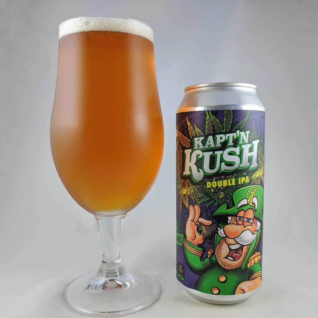 Beer: Kapt’n Kush
Style: DIPA
ABV: 8.5%
IBU: –
Hops: Azacca, Simcoe, and Mandarina
———————————–
Brewery: Altamont Beer Works – Livermore, CA & Moonraker Brewing Copmany – Auburn, 
CA
Brewery IG: @altamontbeerworks & @moonrakerbrewing
———————————–
Rating: 3.75/5
Notes: Slightly boozy, west coast double IPA “Now with the Real Dank!”. I was so excited for this series of beers because it reminded me of my childhood. It’s almost like my childhood meeting my adulthood.
Can art: Killer design and so great. Such a good throw back to childhood cereal.
Drinkage: 17 days after can date
———————————–