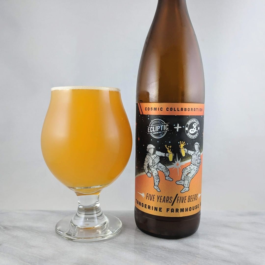 Beer: Ecliptic + Brooklyn Brewery: Tangerine Farmhouse Ale