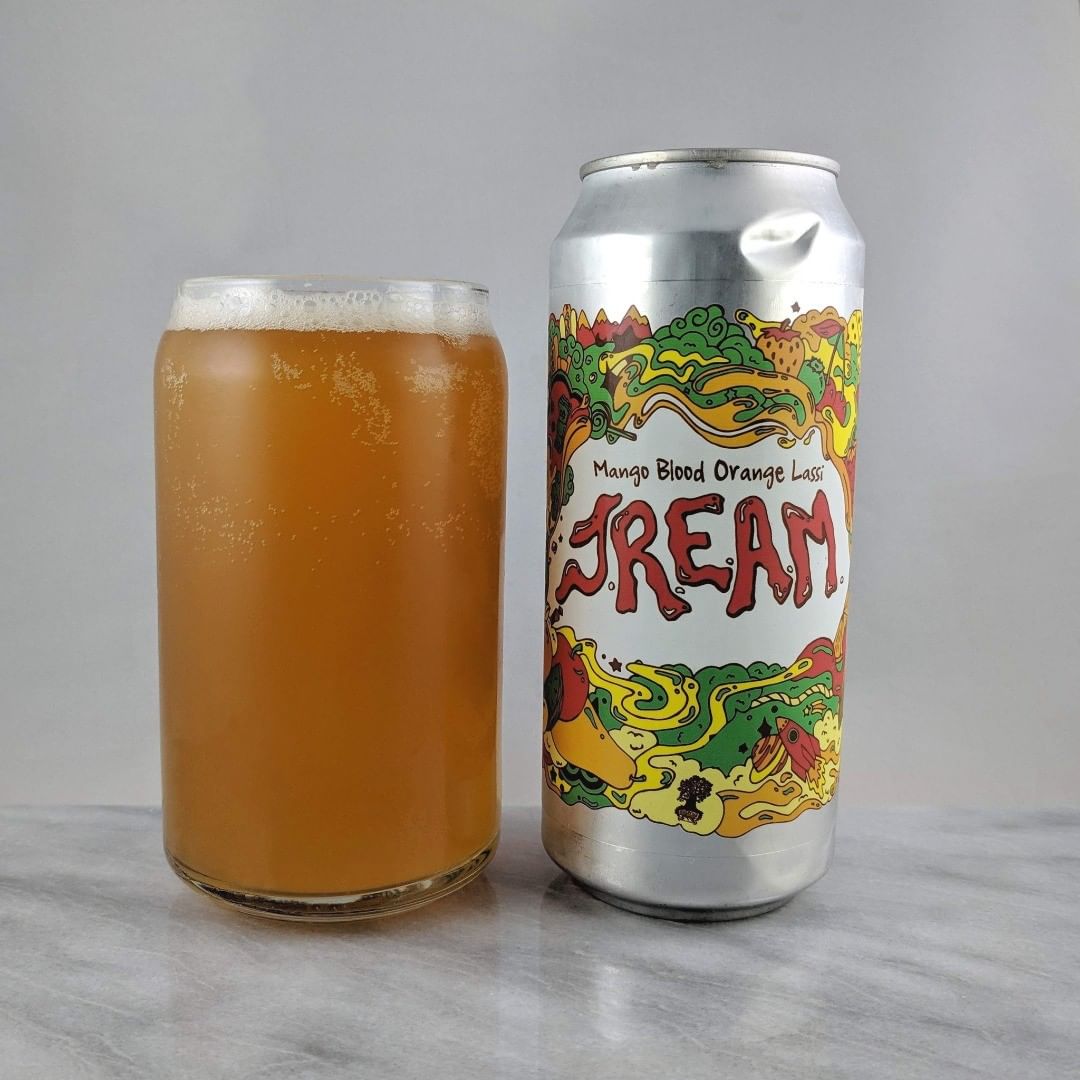 Beer: Mango Blood Orange Lassi J.R.E.A.M.
Style: Sour
ABV: 4.8%
IBU: 6
Hops: ?
———————————–
Brewery: Burley Oak Brewing Company – Berlin, MD
Brewery IG: @Burleyoak
———————————–
Rating: 4.25/5
Notes: Nice and tart with tons of flavor. Really tasting a ton of orange, and mango with a nice subtle taste of vanilla. Nice and drinkable but a little sweet.
Can art : JREAM cans are always cool.
Drinkage: 25 days after date on can
———————————–