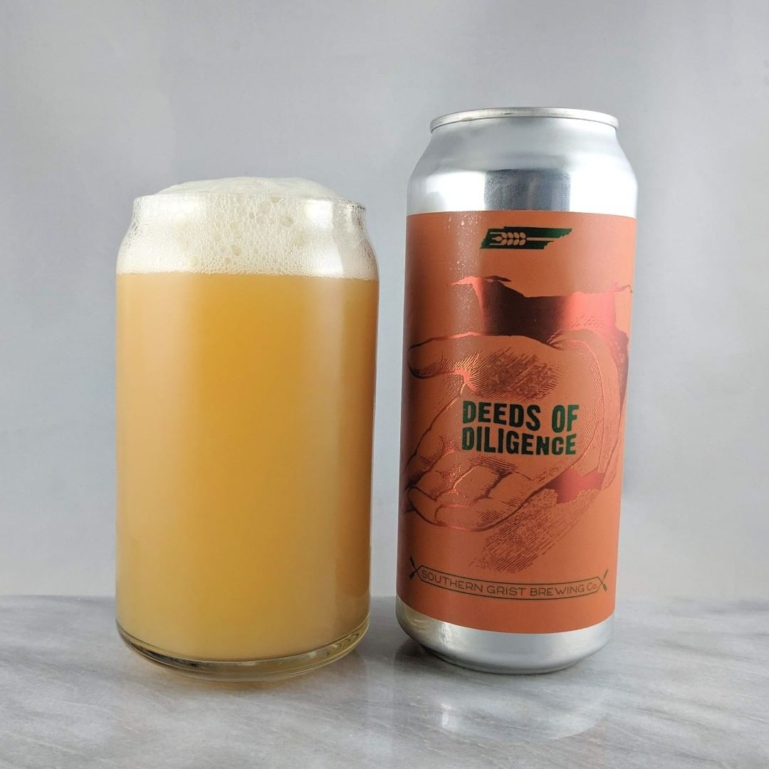 Beer: Deeds of Diligence
Style: Sour
ABV: 6.6%
IBU: –
Hops: Citra, Huell Melon, BRU-1
———————————–
Brewery: Southern Grist Brewing – Nashville, TN
Brewery IG: @southerngristbrewing
———————————–
Rating: 3.75/5
Notes: Tastes a lot like tang. It has that orange flavor with the some zip. It’s light and tart.
Can art: Great illustration.
Drinkage: 14 days after date on can.
———————————–