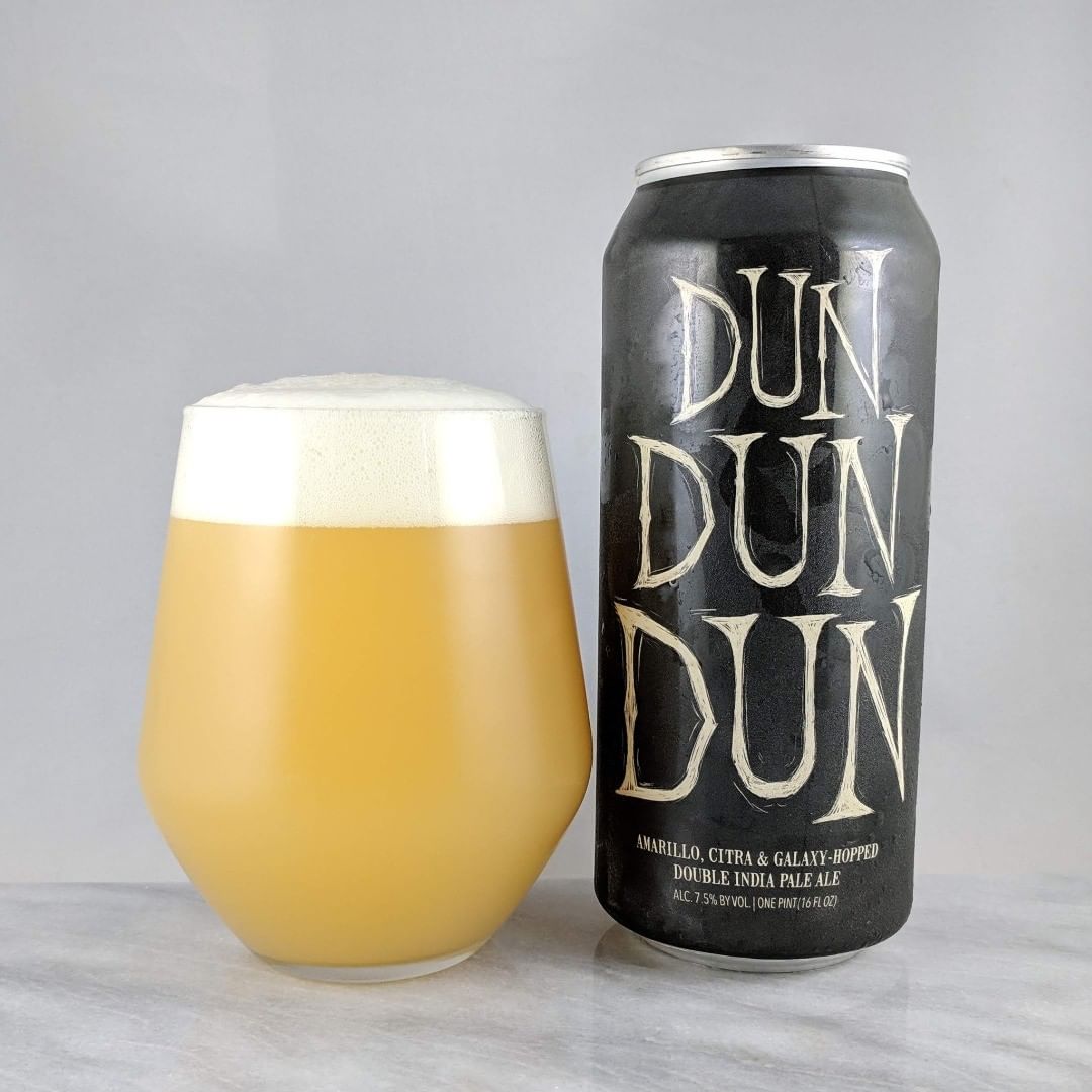 Beer: Dun Dun Dun
Style: DIPA
ABV: 7.5%
IBU: –
Hops: Amarillo, Citra and Galaxy
———————————–
Brewery: Hop Butcher for the World 
Brewery IG: @HopButcher
———————————–
Rating: 4.25/5
Notes: Oh nice. Very tasty beverage here. Lots of tropical flavors of orange and peach. Very smooth. Great job Hop Butcher.
Can art: Cool but nothing crazy.
Drinkage: No date on can
———————————–