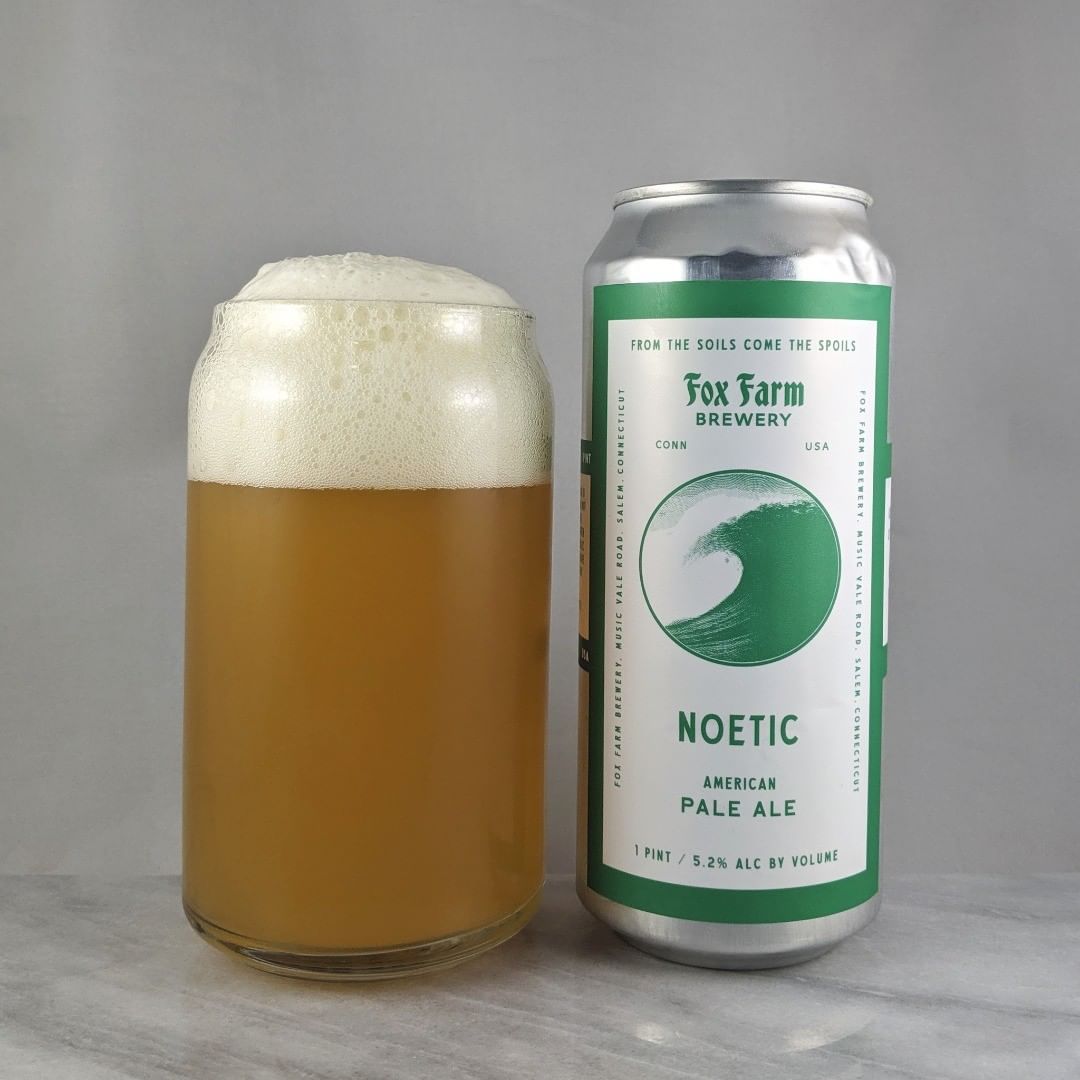 ????: Noetic
?????: Pale Ale
???: 5.2%
???: –
????: Strata, Simcoe, Chinook, and Centenial
———————————–
???????: Fox Farm Brewing – Salem, CT
??????? ??: @foxfarmbeer
———————————–
??????: 3.75/5
?????: A bit old but still not bad at all. I got a bit of smokiness in there. Very enjoyable. 
??? ???: The simple Fox Farm style. I like it. 
????????: 48 days after date on can.