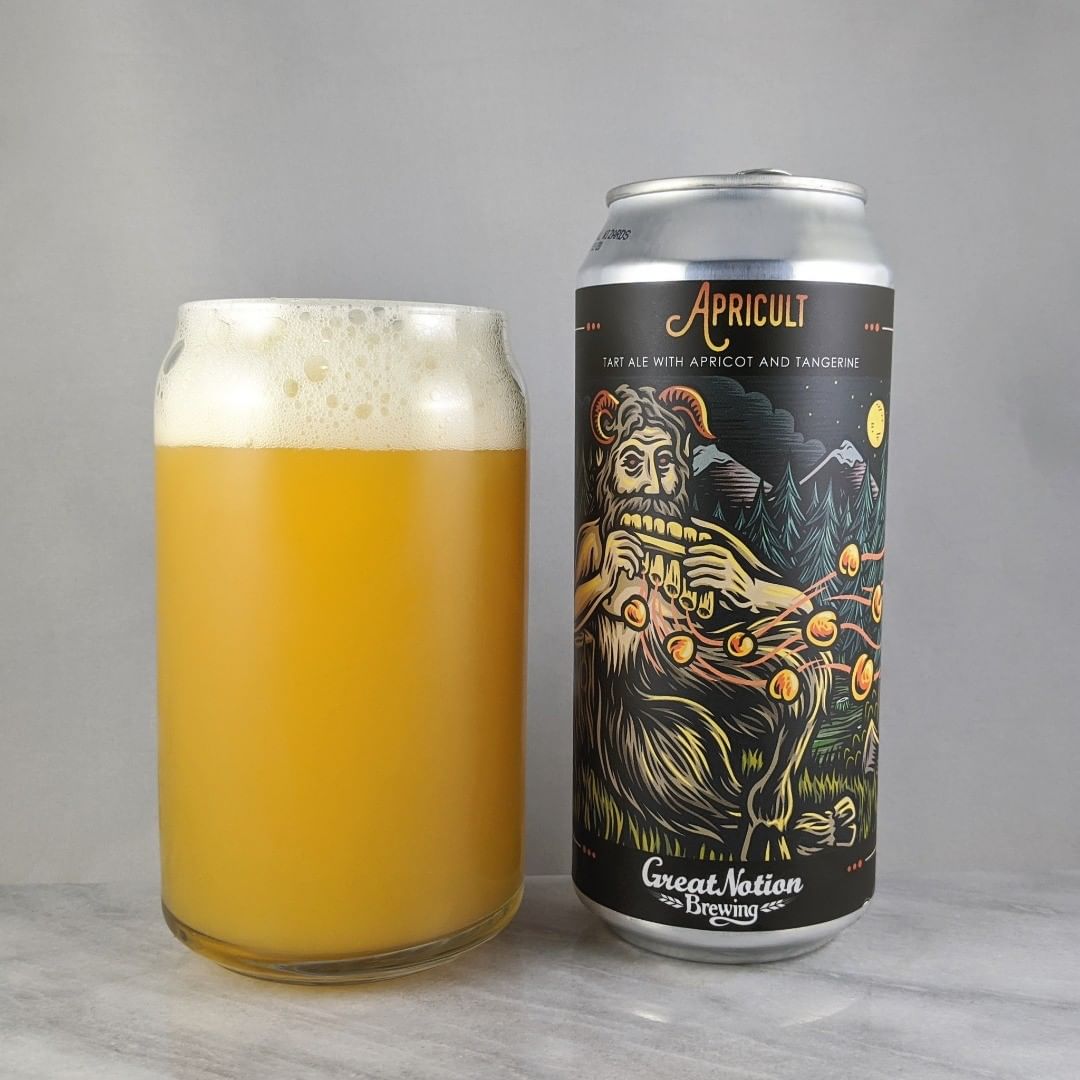 ????: Apricult
?????: Sour
???: 7.8%
???: –
????: Citra
———————————–
???????: Great Notion Brewing – Portland, OR and Brujos Brewing
??????? ??: @greatnotionpdx and @Brujos_Brewing
———————————–
??????: 4.5/?
?????: Very nice. Tart with lots of apricot flavors. Always good to get some Brujos. Easy to drink. This is a great beer. Some sweetness.  Great to see this get canned.
??? ???: @timberps with another awesome label design.
????????: 4 days after date on can.