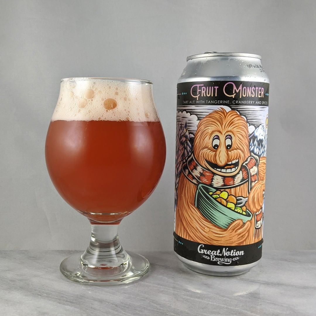 ????: Fruit Monster – Holiday
?????: Fruit / Sour
???: 6%
???: –
????: –
———————————–
???????: Great Notion Brewing – Portland, OR
??????? ??: @greatnotionpdx
———————————–
??????: 3.75/?
?????: I typically don’t like many spices or cranberry in my beer but this one was nicely balanced.  Not a bad job at all. Sweet as expected and not bitter.  Some tartness.
??? ???: The fruit monster can is cool and glad they put a holiday spin on it.
????????: 7 days after date on can