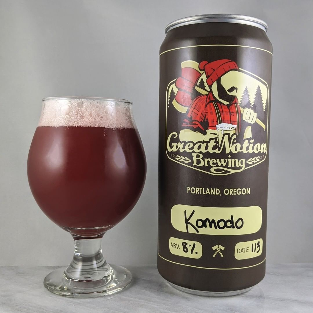 ????: Komodo
?????: Fruit IPA
???: 8%
???: –
????: Mosaic and Motueka
———————————–
???????: Great Notion Brewing – Portland, OR
??????? ??: @greatnotionpdx
———————————–
??????: 4/?
?????: A tasty beer with some great fruity flavors.  It’s similar to a raspberry cake type taste. The tail end is a little strange because of hops in there which brings a slight hoppy after taste. Not bad at all though and it gets better the more you drink of it :) ??? ???: Standard Great Notion crowler. 
????????: Same day as date date on can.