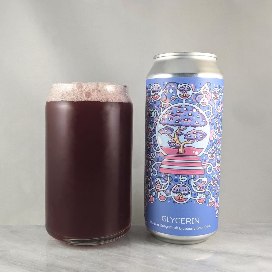 ????: Glycerin – Dragonfruit Blueberry
?????: Sour
???: 8%
???: –
????: Mosaic and Galaxy
———————————–
???????: Hudson Valley Brewing – Beacon, NY
??????? ??: @hudsonvalleybrewery
———————————–
??????: 4.25/?
?????: A sour double IPA with tons of fruit… Well done for 8%. It’s straight up fruit juice. Not tart or very biter but a slightly. It’s pretty sweet. 
??? ???: Always sick work on Hudson Valley cans 
????????: About a week after release.