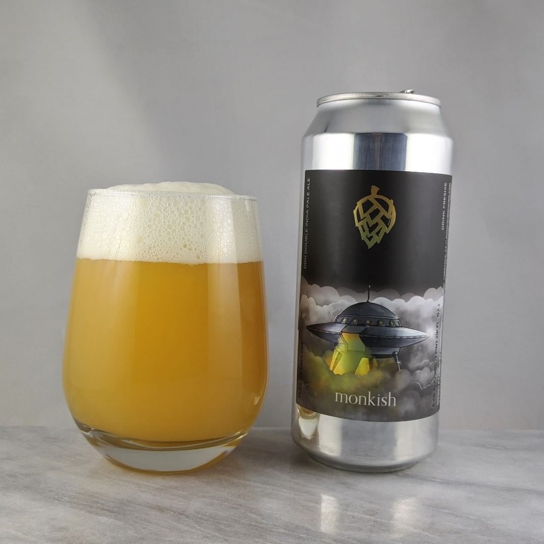 ????: Fly Like Saucers
?????: DIPA
???: 8.4%
???: –
????: Enigma, Citra and El Dorado
———————————–
???????: Monkish Brewing Company – Torrance, CA
??????? ??: @monkishbrewing
———————————–
??????: 4/?
?????: A good hazy. Nice and easy to drink. Some slight hip bitterness but over all very smooth. Not sweet. 
??? ???: Good illustration.
????????: 15 days after date on can.
