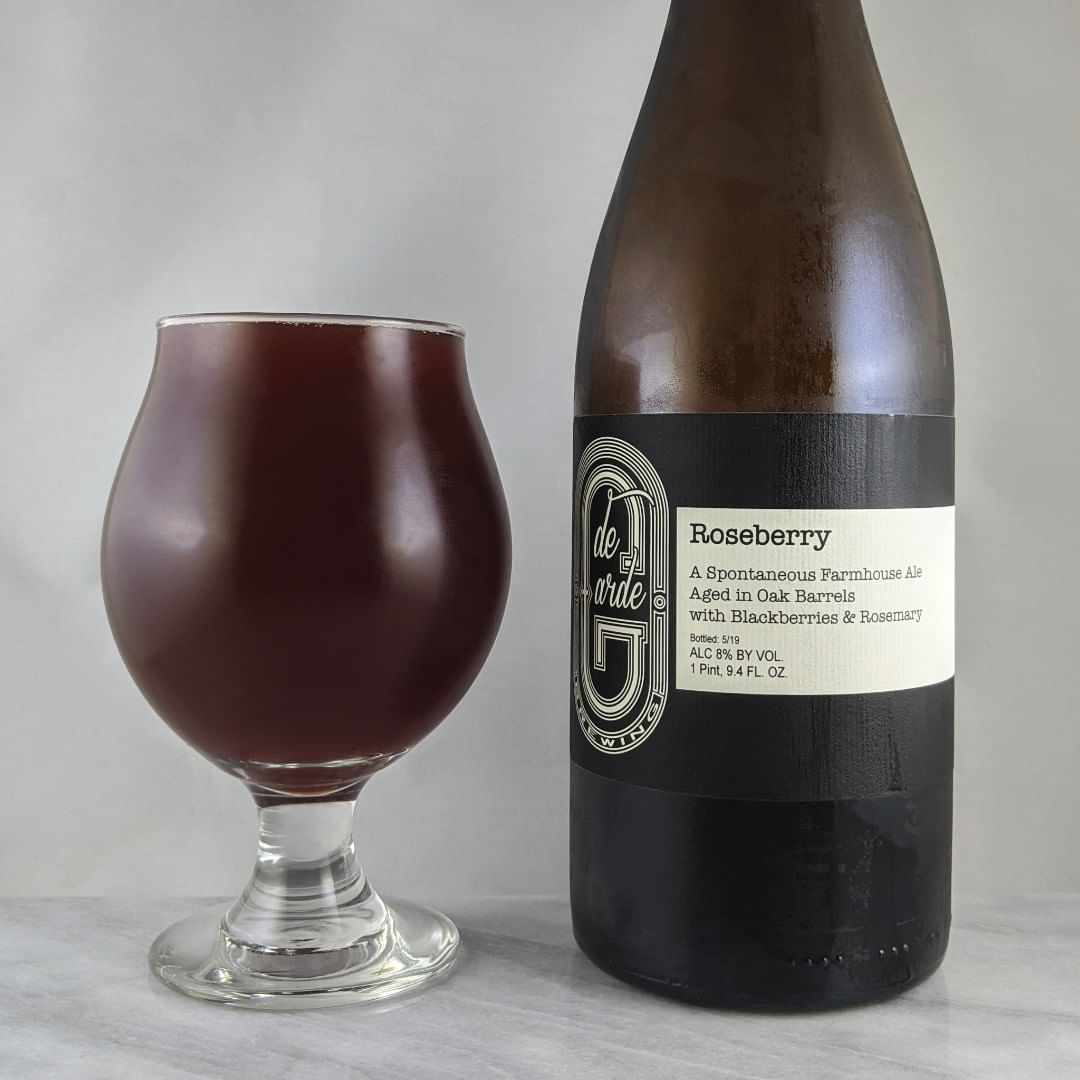 ????: Roseberry (5/19)
?????: Wild Ale
???: 8%
???: –
????: –
———————————–
???????: de Garde Brewing – Tillamook, OR
??????? ??: @degardebrewing
———————————–
??????: 5/?
?????: I love blackberries and I love rosemary.  This is such a wonderful beer.  The mixture of flavors is just awesome.  You get plenty of both in this with also the delicious wild funk taste.  Wish I had tried the first batch but glad to have had this one.  Tart and sweet.
?????? ???: de Garde bottles are classy and cool.
????????: Bottled 5/19 and drank 11 months after date on bottle.