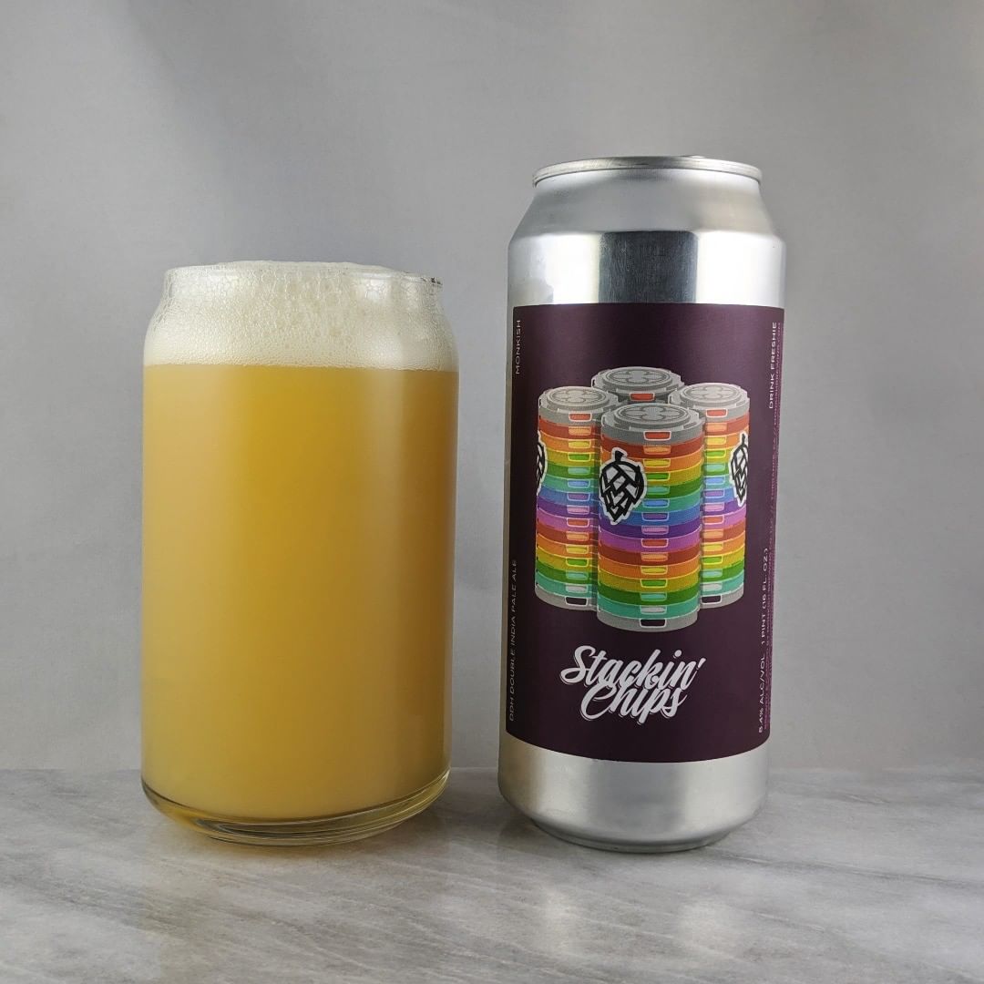 ????: Stackin’ Chips
?????: DIPA
???: 8.4%
???: –
????: Citra, Strata, and Nelson
———————————–
???????: Monkish Brewing Company – Torrance, CA
??????? ??: @monkishbrewing
———————————–
??????: 4.5/?
?????: This is great. Very smooth, crushable, and tasty. I could drink this all day and be happy. 
??? ???: Looks like my basement.  Chips on chips.
????????: 17 days after date on can.