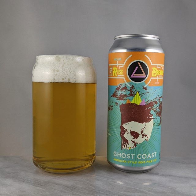 ????: Ghost Coast
?????: IPA
???: 7.2%
???: –
????: Citra
———————————–
???????:  Ruse Brewing – Portland, OR
??????? ??: @ rusebrewing
———————————–
??????: 4/?
?????: A nicely malted, clean and clear IPA. Some good citrus flavor from those “juicy-dank citra” hops. 
??? ???: Super unique designs from @showdeer on all the Ruse stuff including this one. 
????????: 4 days after date on can.